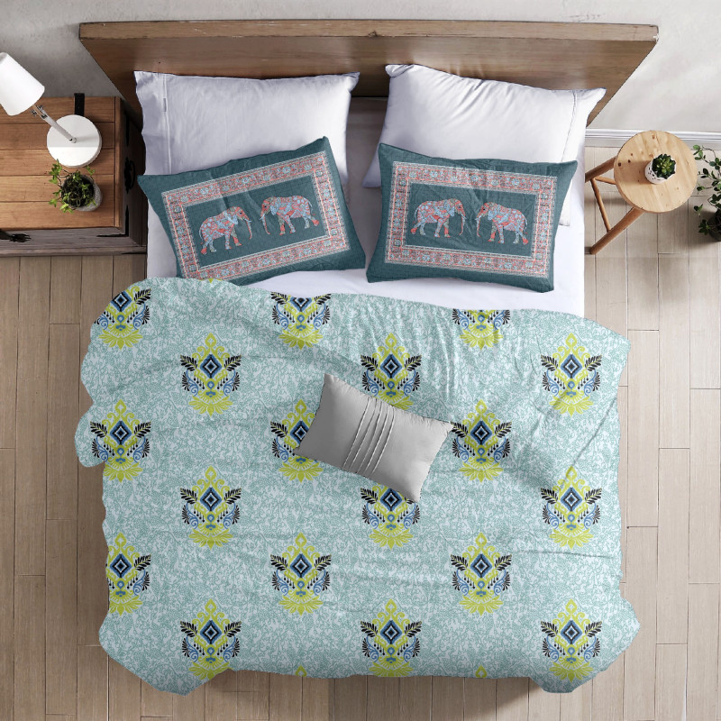 Elegant Cotton Bedsheet Set with Matching Pillow Covers