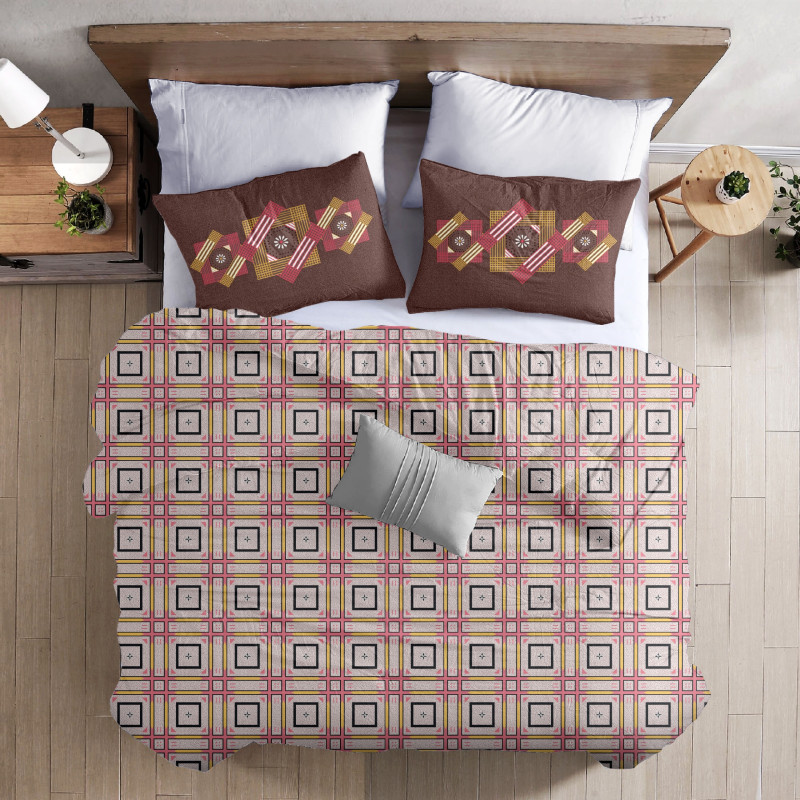 Cotton Bedsheet Set with Matching Pillow Covers